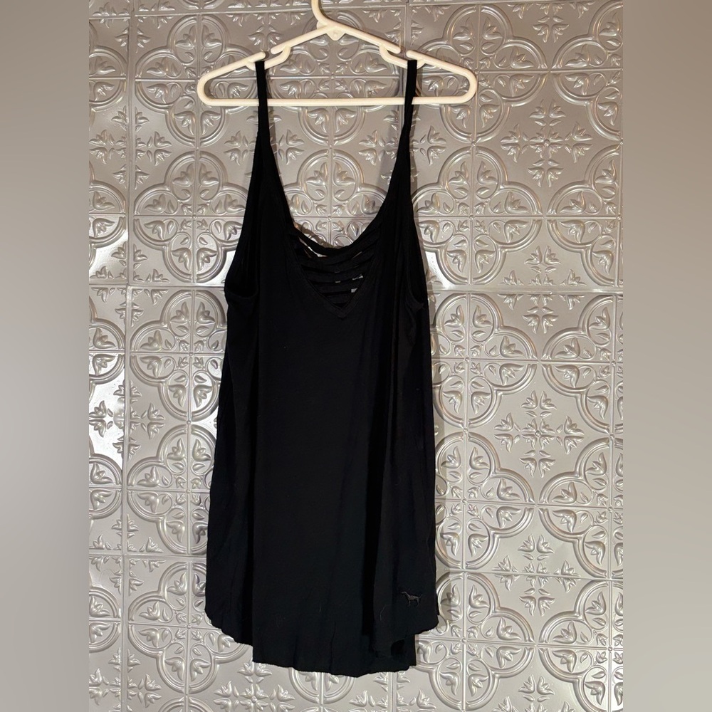 VS PINK Victoria's Secret Super Soft VNeck Swing Tank Size xs